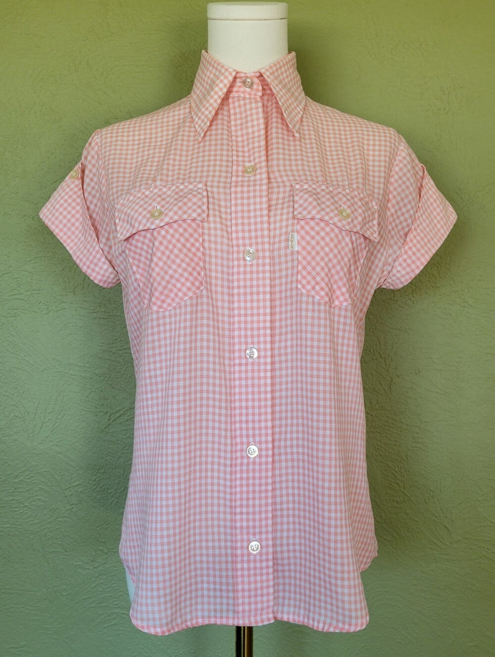 Levis For Ladies | 70s Vintage Gingham Button-Up